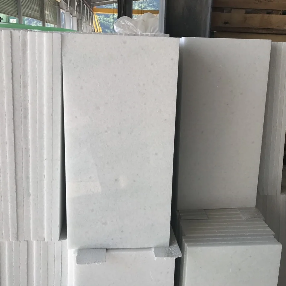 Pure white marble stone for floor tiles and countertops