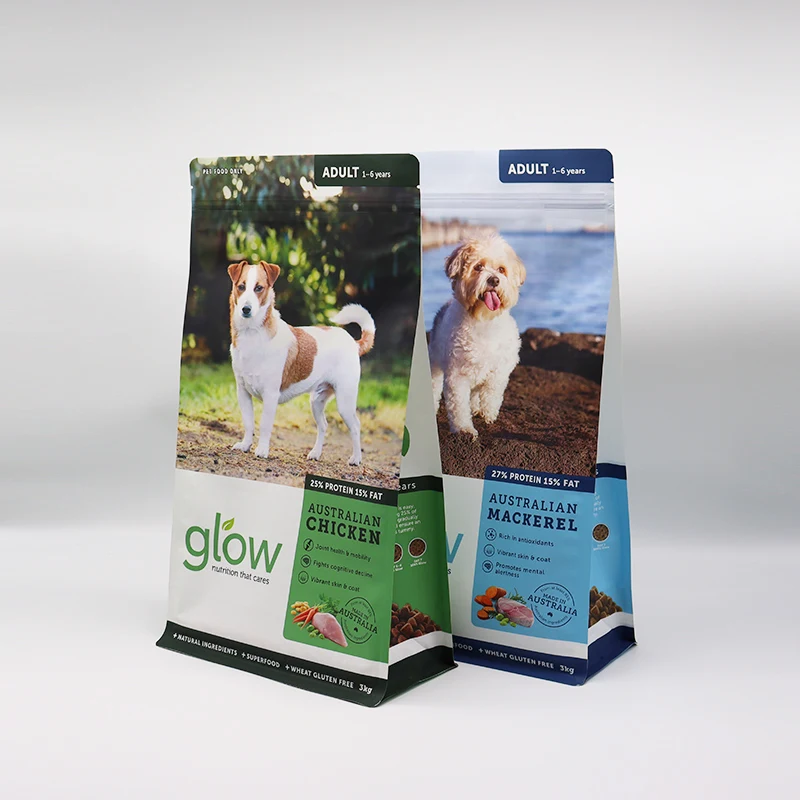 wholesale high quality stand  up pouch dry dog food 501bs 20kg bag