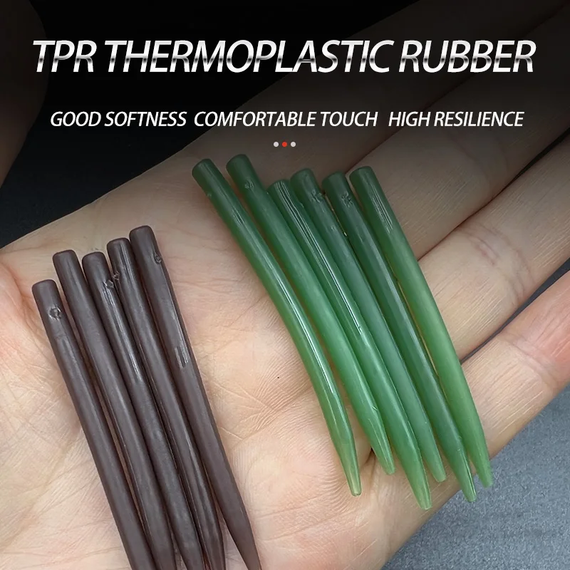 40pcs Quick Change Swivels Rig Tube Anti Tangle Sleeves Tail Rubbers Safety Lead Clips Carp Fishing Accessories Set