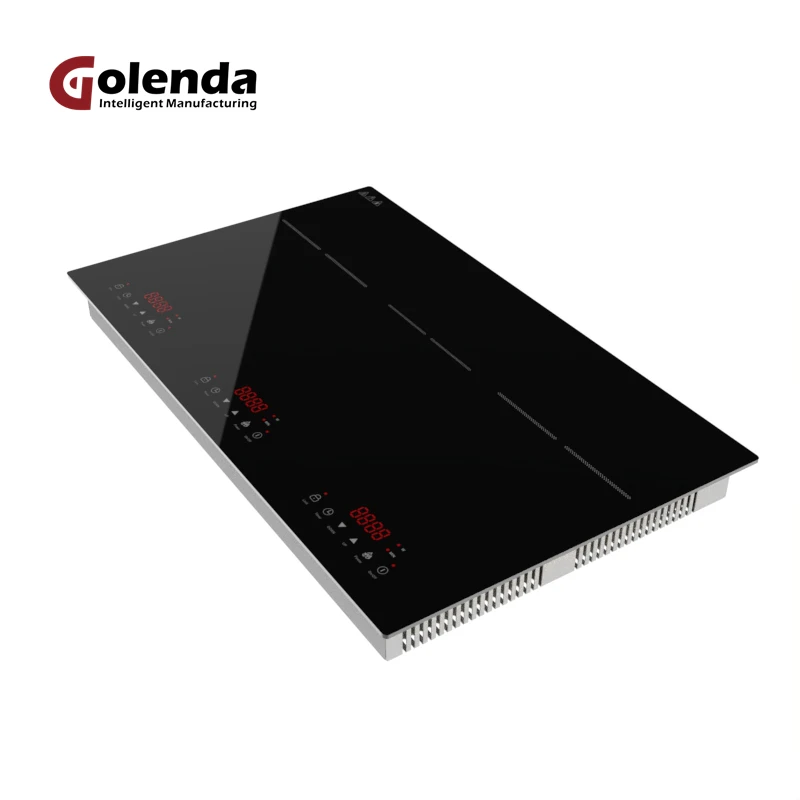 Встроенная электрическая индукционная плита с тремя конфорками 5500 Вт высокой мощности таймером