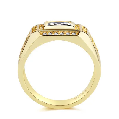 Men diamond rings yiwu jewelry factory elegent man jewelry 14k gold rings