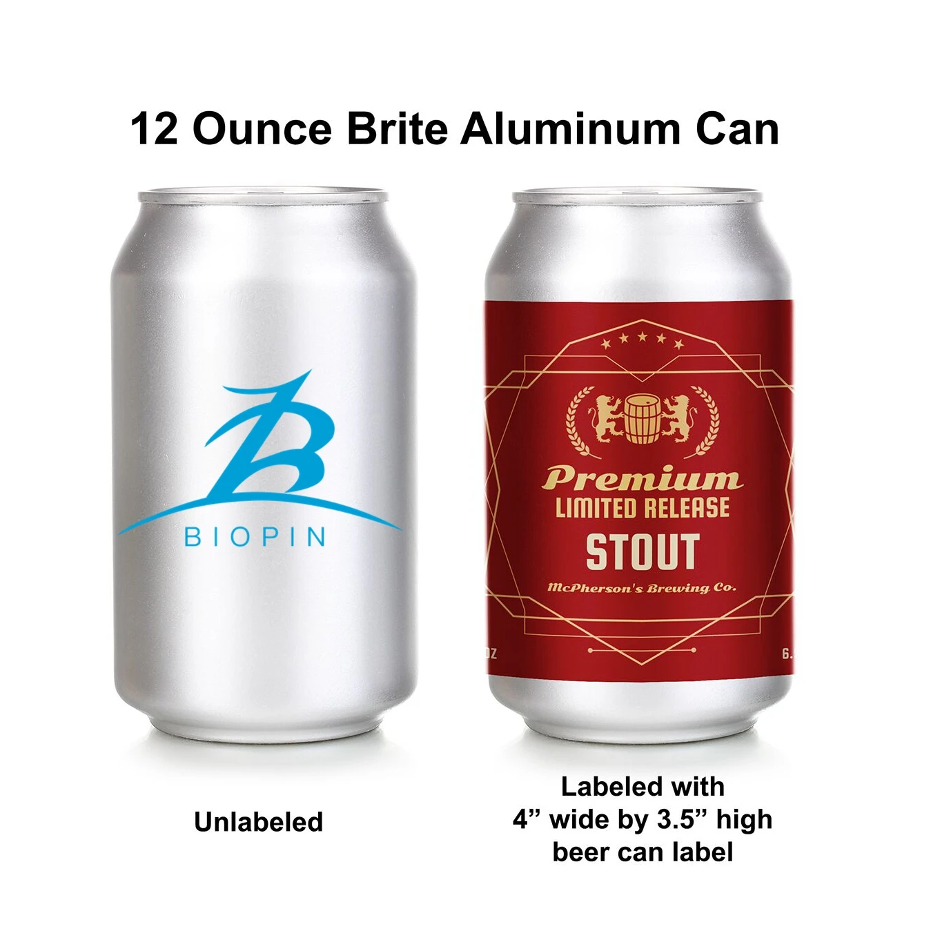 
12oz/355ml standard blank aluminum beverage can with lid 