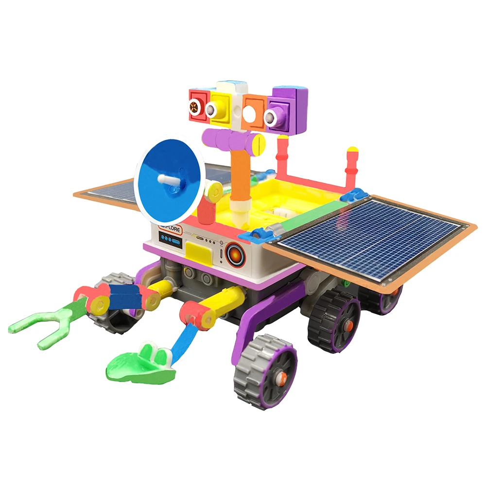 DIY Assembled Toys Kids Self-Assembling Solar Toy Car 3-in-1 with painting function Intelligent Robot