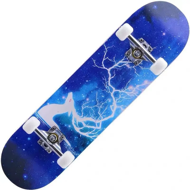 High quality 7 Layers Maple Wood Deck Pro Skateboards Long board Skate Boards  for  Beginners