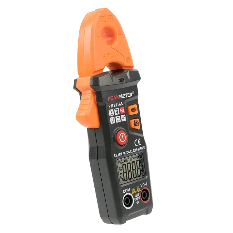 Peakmeter PM2116S 2019 самый популярный цифровой ce Автоматический переменный и постоянный ток частота портативный мини карманный размер NCV умный