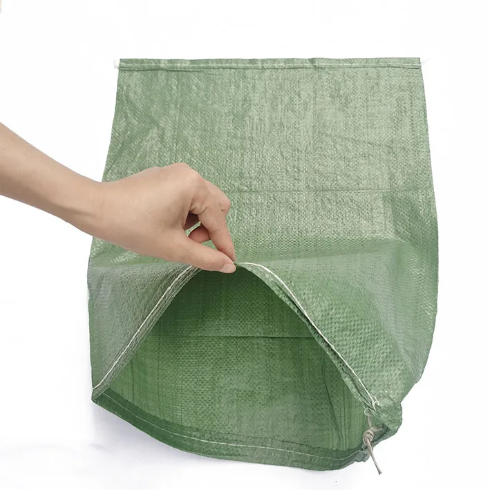 
Chinese factory Pp Woven Bag White & Blue Line 48cmx62cm 