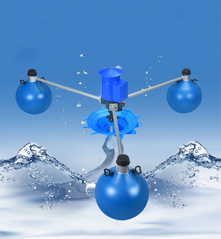 DC 96V 1500W Solar Impeller Type Aerator Solar Power Oxygenation Water Pump For Fish Pond System