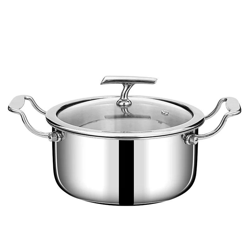 3 Ply Stainless steel  Good Quality  Restaurant Canteen  Home  Lid Pot Induction Stock Pot