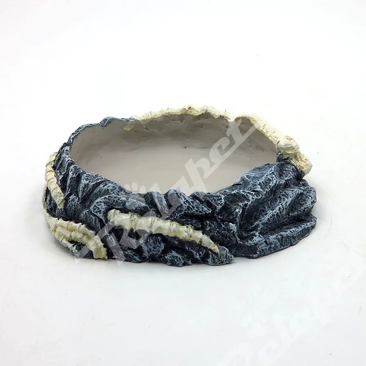 Reptile Water Dish Food Bowls,Reptile Tank Decor Bowl for Leopard Gecko Lizard Spider Scorpion