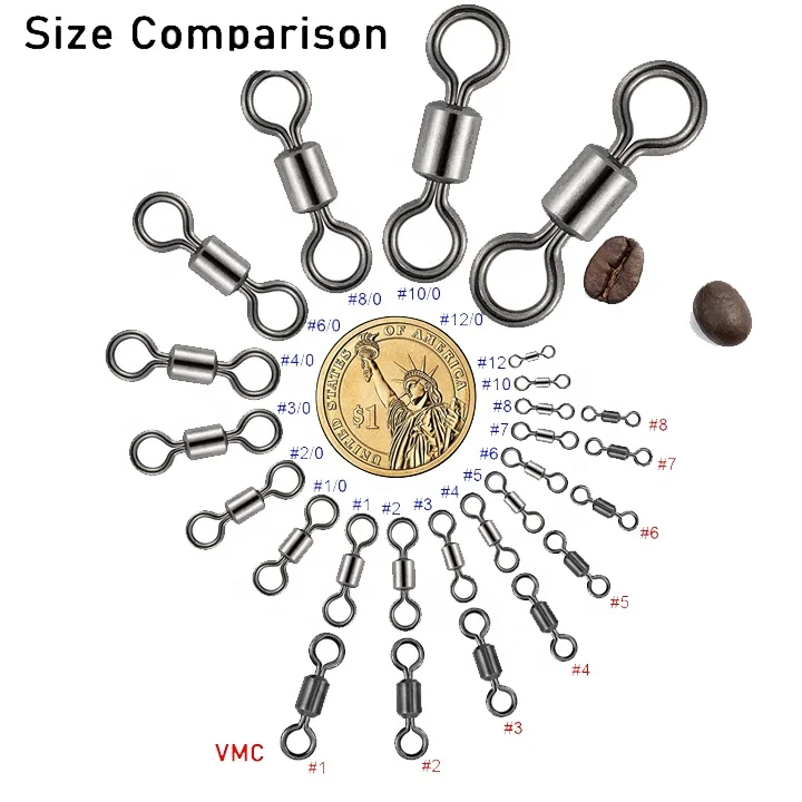 Swivels Fishing Rolling Fishing Swivels Fishing Accessories