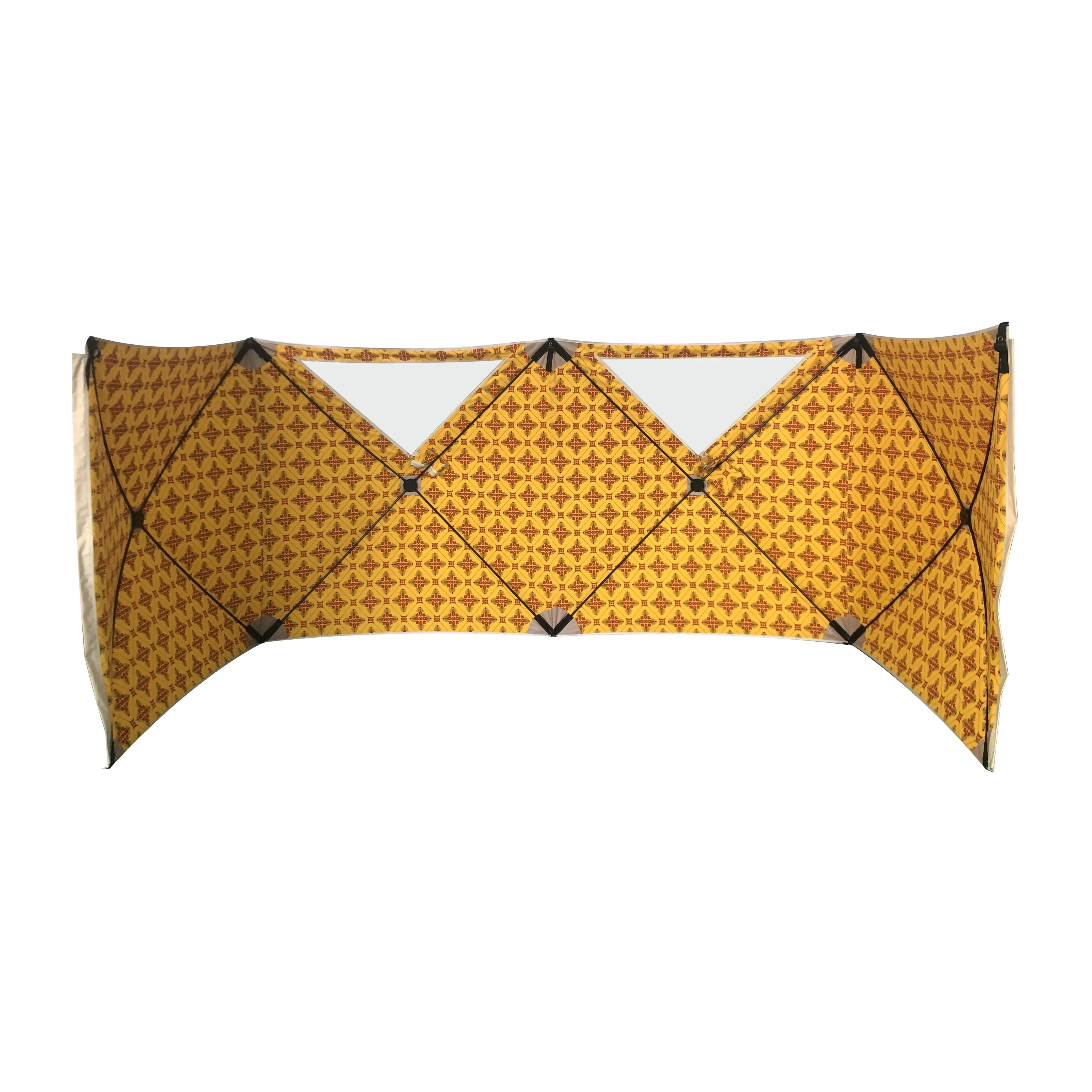 Pop Up Middle East Wind Blocker Foldable Customized Garden Yard Windbreaker Camping Wind Screen Fence