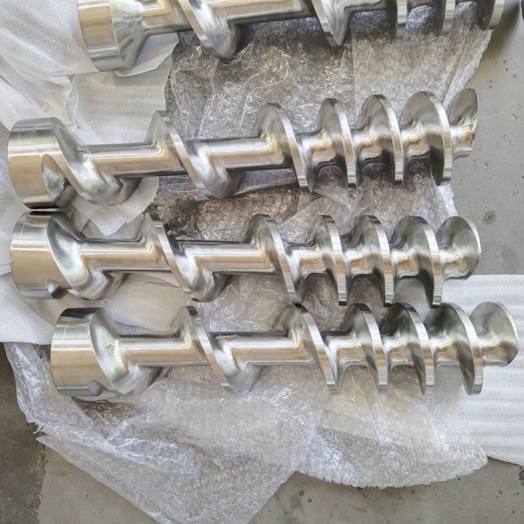 Precision casting 304 316L stainless steel spiral shaft investment cast casting meat grinding parts lost wax casting impeller