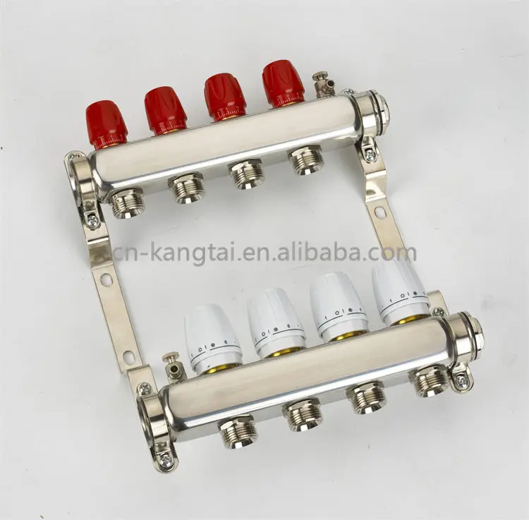Hydro Stainless Steel Sanitary Pipe Manifold stainless steel manifolds Floor Heating Forged Water Manifold