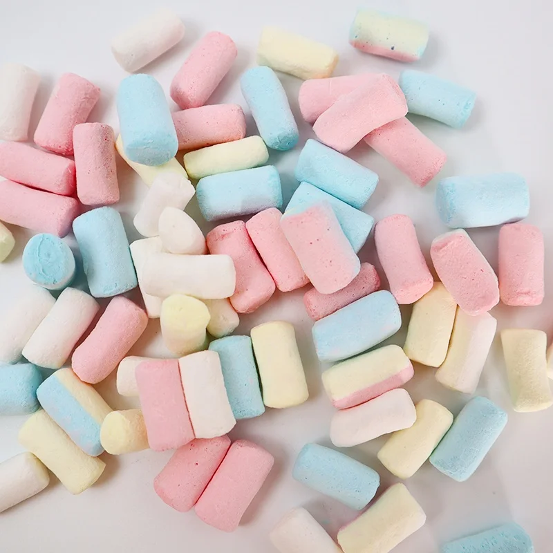 Wholesale HACCP Certified Mini Fruit-Flavored Freeze Dried Sugar Free Marshmallows Candy Sweet Cotton