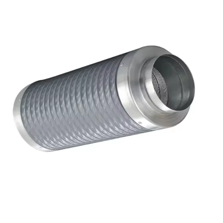 250mm Aluminum Head Silencing Pipe for HVAC Systems Chinese Design Style for Heating Hospitals Gyms Halls Schools Dining Areas