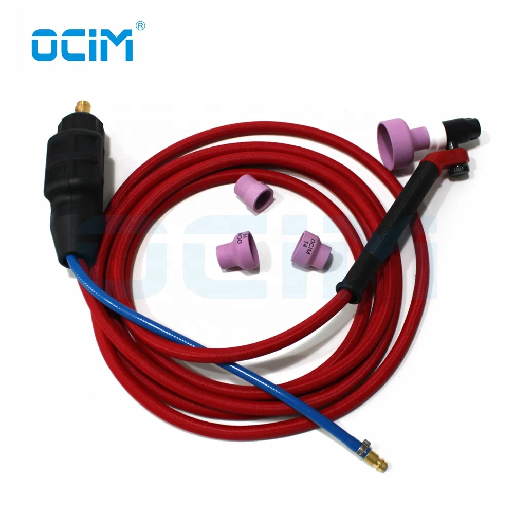 NR17 Red Soft Cable Torcha with Jumbo Ceramic Nozzle Welding Gun