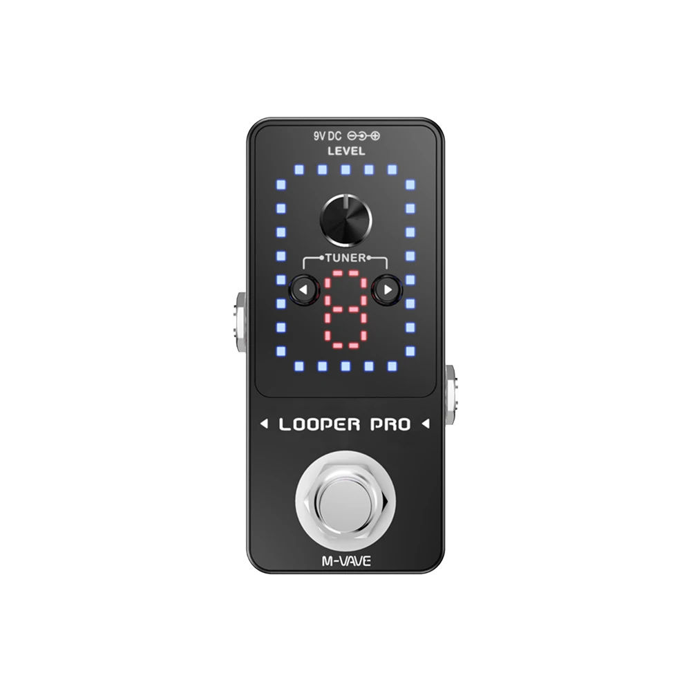 LOOPER PRO GGuitar Loop Pedal 9 Loops Total 40 Minutes Recording Time Unlimited Overdubs With Tuner Function