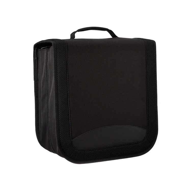 High quality material holds 128 CD/DVD Discs wallet,wholesale custom cd wallet