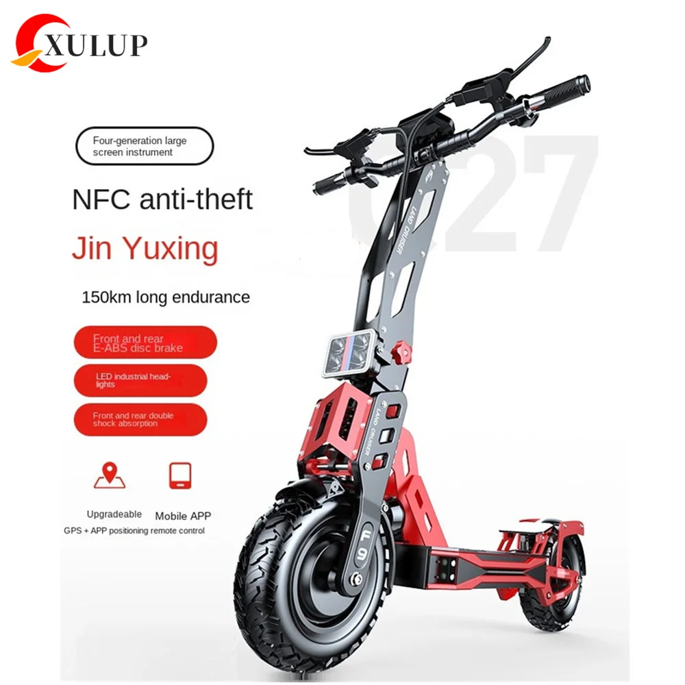 XULUP Q27 Electric Scooter 48v 500W 1000W EU USA Stock 100Km Long Range 1000W powerful Dual Drive Electric scooters Folding