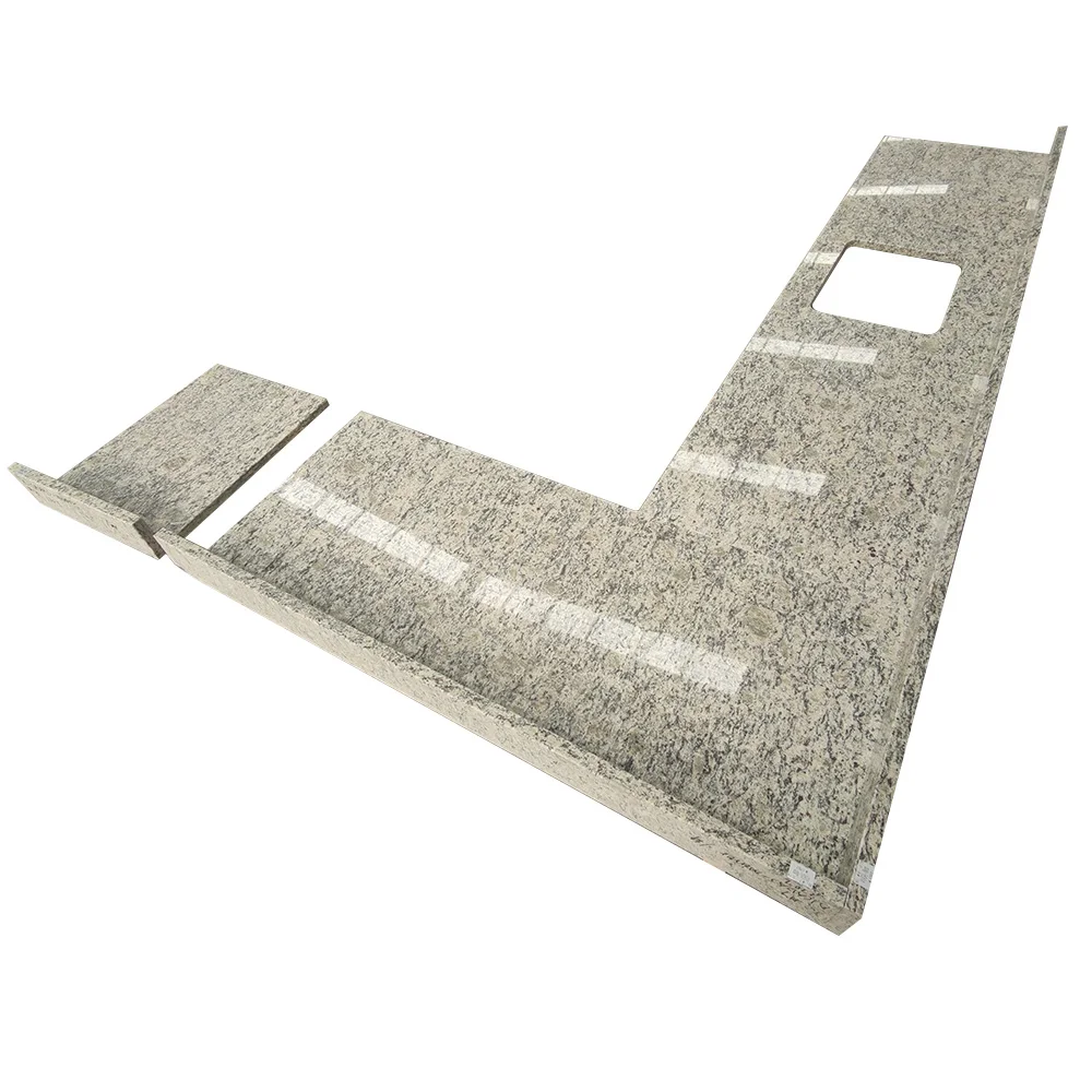 WFCM Prefabricated Black blue Brazil Gold Luna Pearl Granite Labradorite Quartz Polished Kitchen Worktop Countertop Stone Island