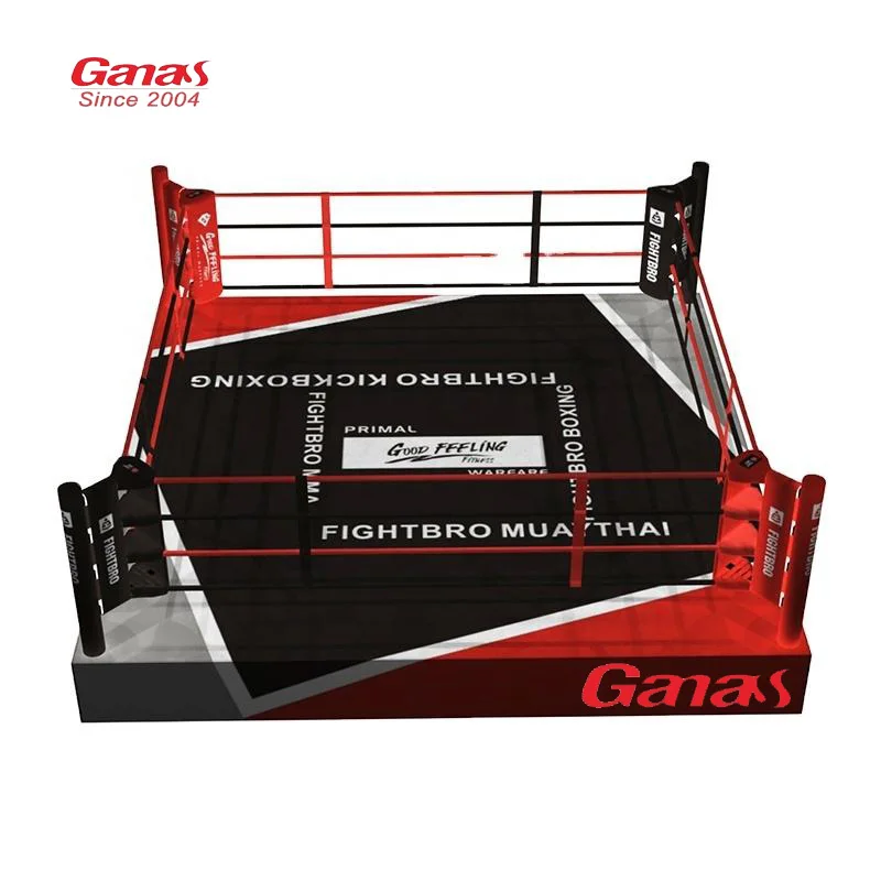 Ganas Гуанчжоу производитель стандартное боксерское кольцо квадратное поднятое международные боксерские кольца RG серии