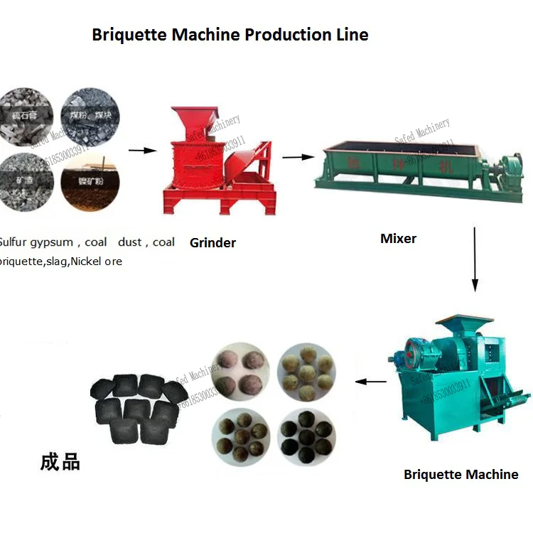 Factory price BBQ Charcoal briquette making machine coal powder ball press machine machine briquettes