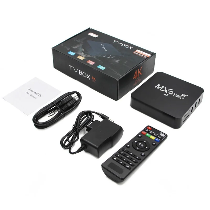 Mxq Pro Mxq-4k телеприставка 1 Гб + 2 ГБ/8 ГБ 16 4K Hd сетевой плеер Android Tv Box