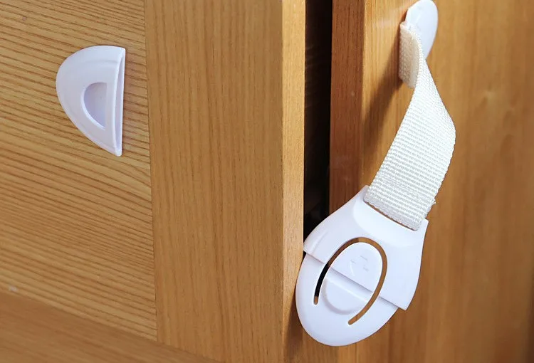 Wholesale White Homes Baby Locks Child Safety Cabinet Safety Strap Products Baby Saftey Lock