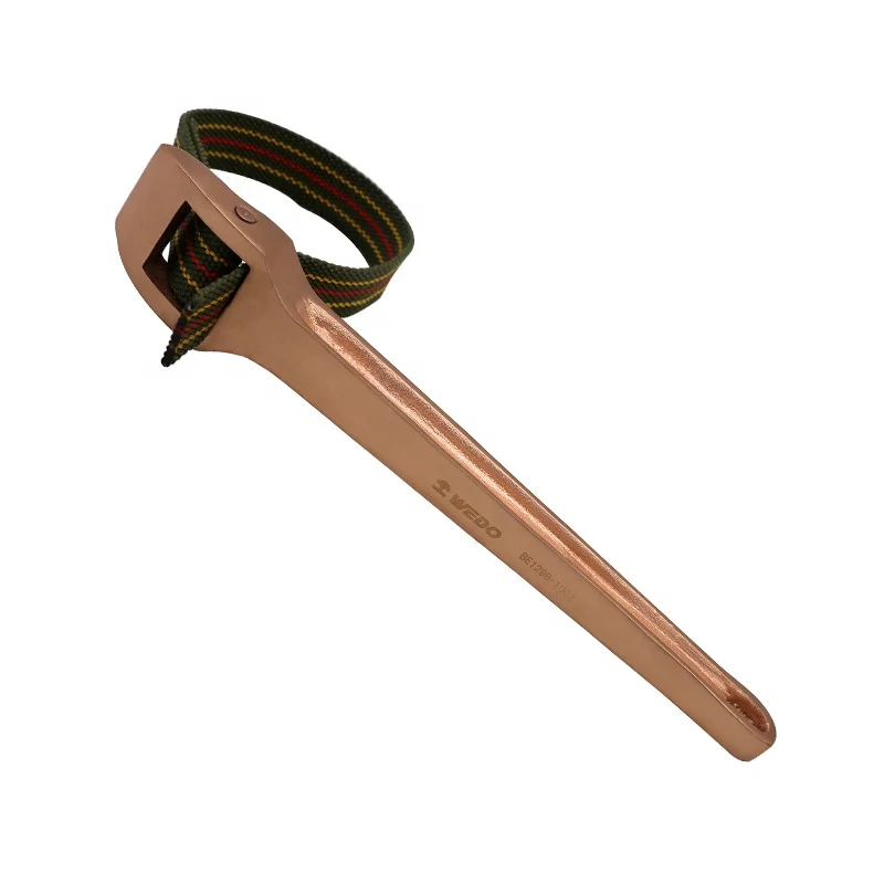 OEM  WEDO BAM GS FM ISO9001 Certificate die-forged High Quality Non-Sparking Belt Pipe Wrench
