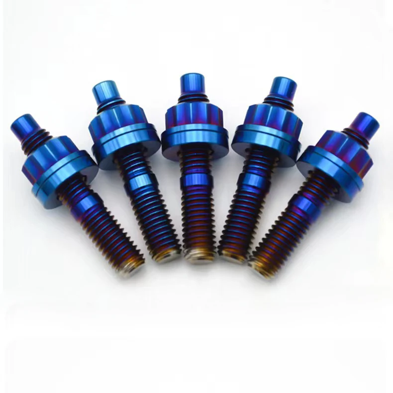 M8/M10 GR5 титановые крепежные винты для выхлопной трубы двойные модификации автомобиля мотоцикла специальные с двойной головкой