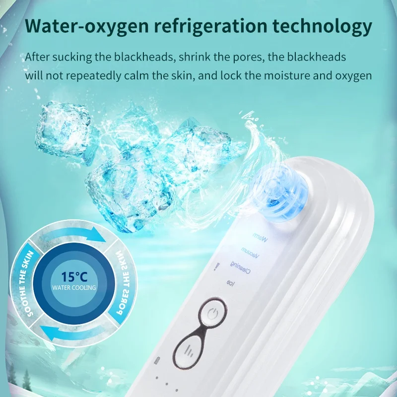 Blackhead Pore Vacuum Cleaner Remover Machine Dead Skin Electric Acne Remove Blackheads Suction Extractor Tool Kit Rechargeable