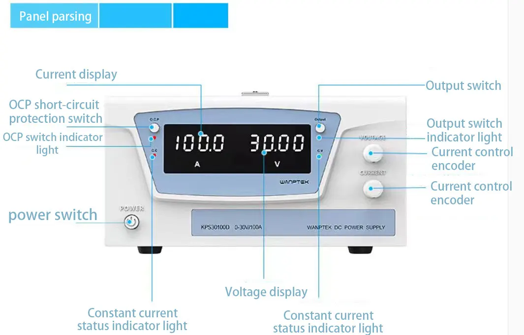 KPS10030D High Quality 30A 100V Adjustable Rainproof LED HV Switching  Mode Power Supply 3000W