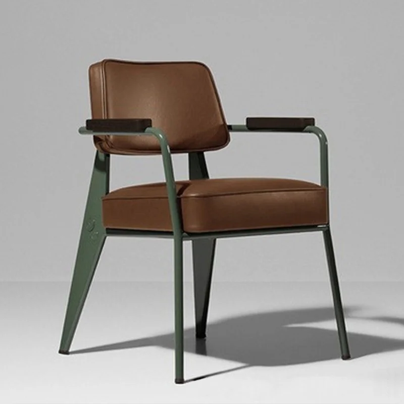 Fashion Modern Leather Restaurant Chairs Comfortable Metal Design for Hotels and Coffee Shops Dining Chairs