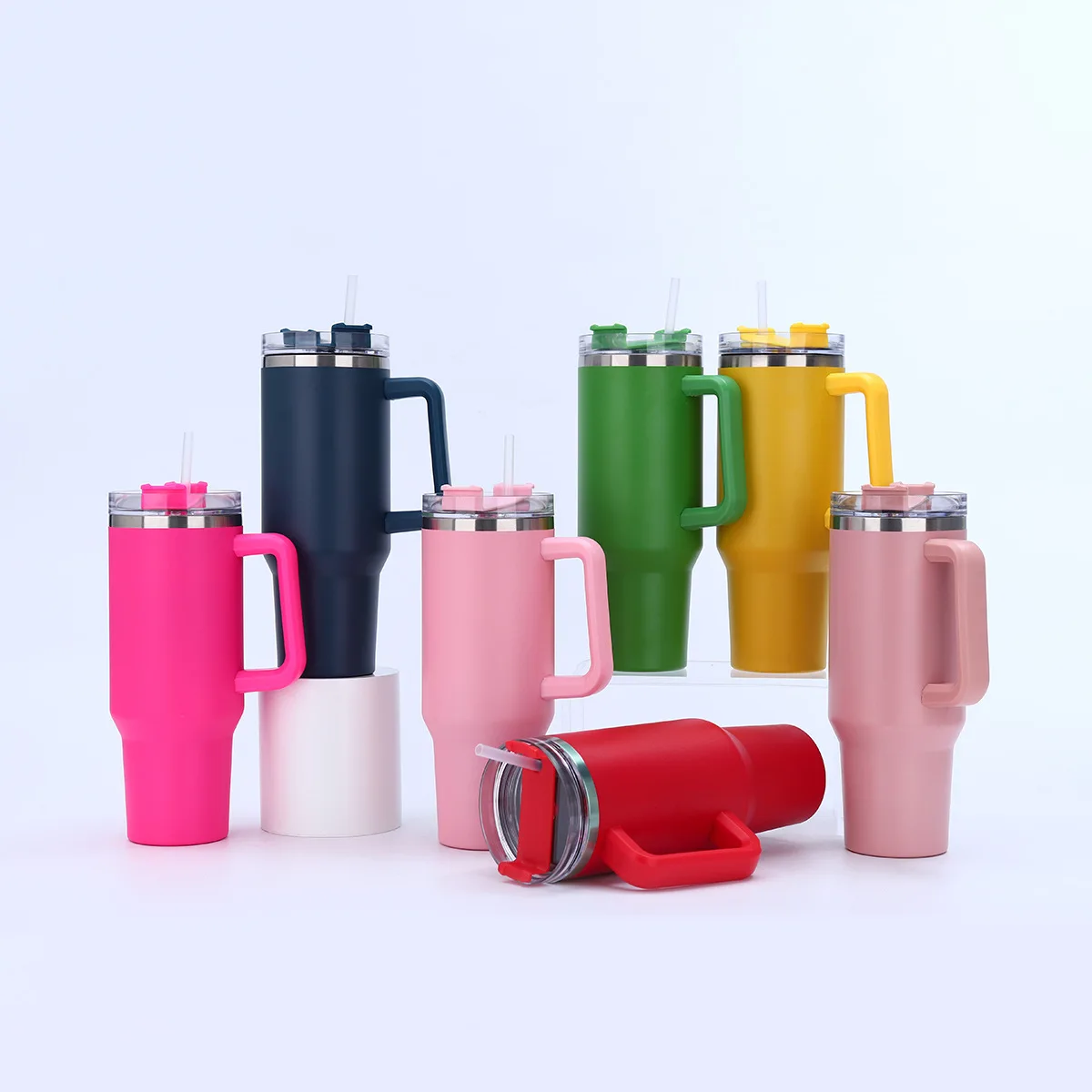 Hot selling high quality vacuum cup double wall stainless steel insulated coffee travel mug personalised tumbler and straw