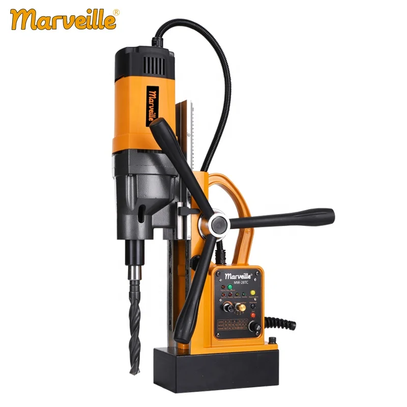 Marveille MW-28TC Portable magnet drill engineering machine automatic absorption plate drilling machine