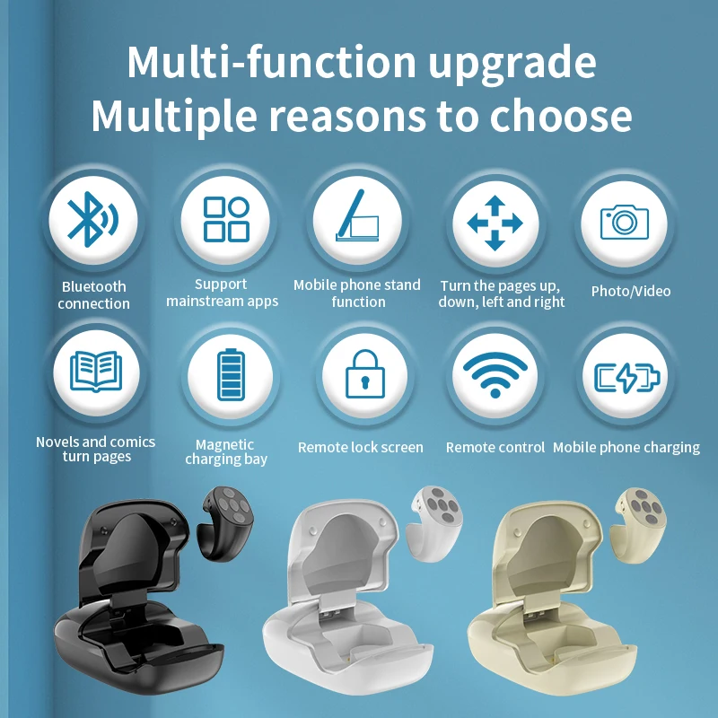 New model TikTok Remote Scrolling Ring Novelty Gifts TikTok Remote shutter with powerbank