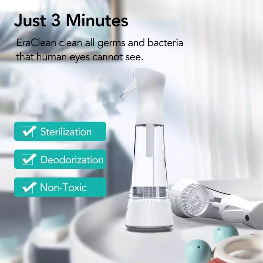  Оригинальный генератор воды Xiaomi EraClean устройство для нанесения гипохлорита натрия портативная бутылка-распылитель