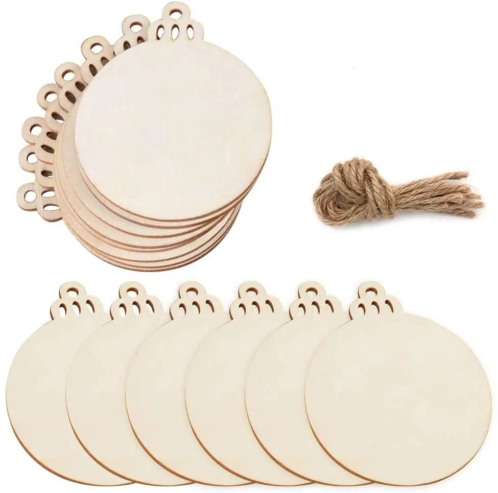 Wooden Blank Hexagon Cutout Wood Slices Cut Outs For Hands-on Crafts Decoration