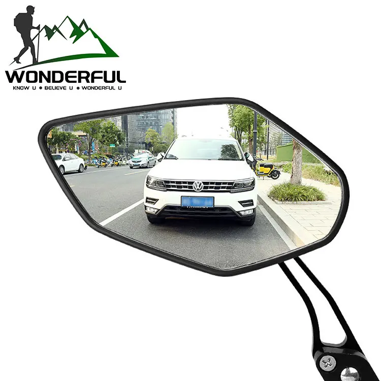 Electric Bicycle Rearview Simple Car Convex Inverted Diamond Turn Signal Cycling Rear View Bike Handlebar Mirror