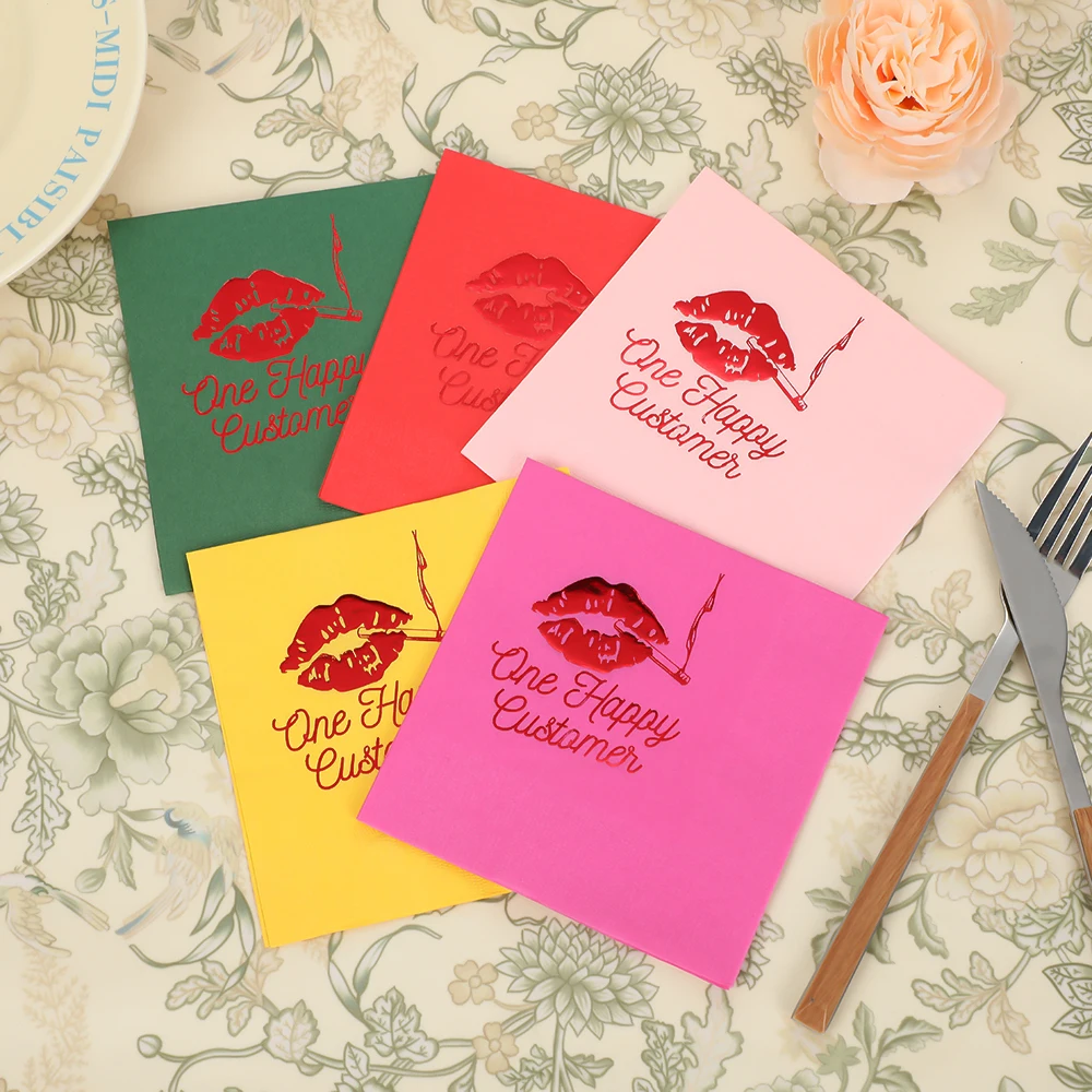 Fast Delivery Wedding Beverage Napkins Customized 3-Ply Wedding Napkins Paper Table Disposable Napkins For Wedding Decoration