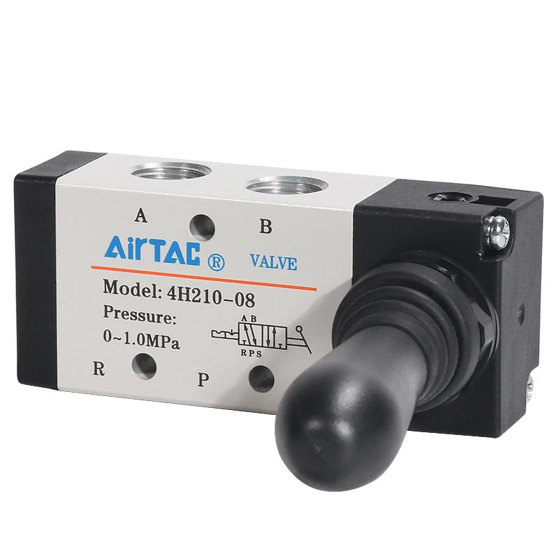 AIRTAC 4H/4HA2106/21008/31008/31010 двухпозиционный пятиходовой обратный ручной клапан