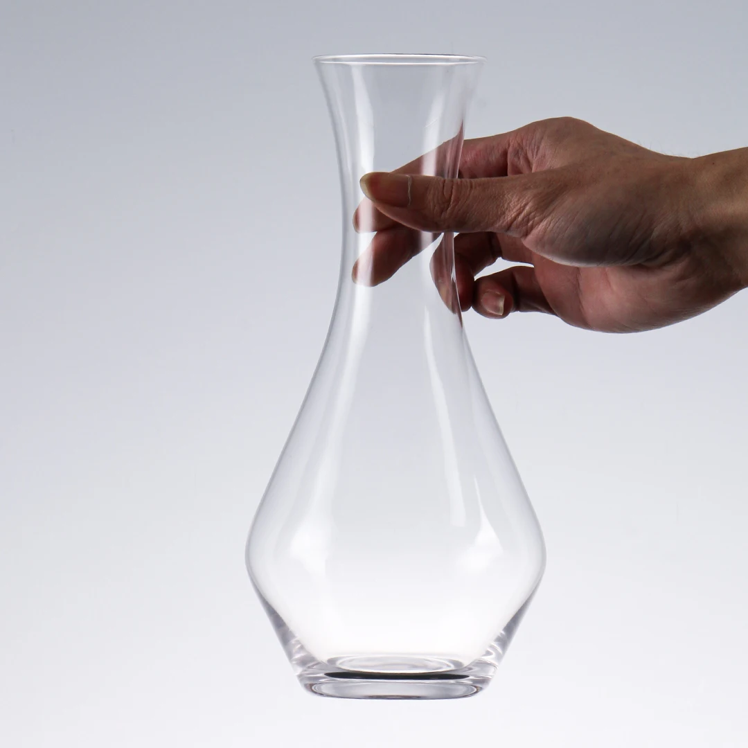 Private Label Custom Hand Blown Clear Glass Wine Carafe Wine Decanter As a Gift Or At Home