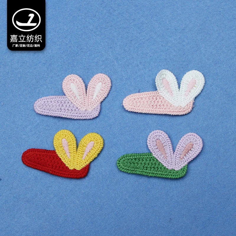 Garment accessories manufacturers customize badges polyester embroidery patches and decals for clothing