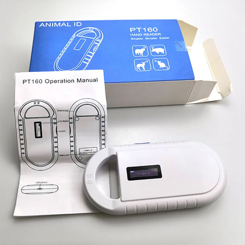 PT160 читатель микросхемы, FDX-B 134,2 кГц RFID стекло RFID считыватель