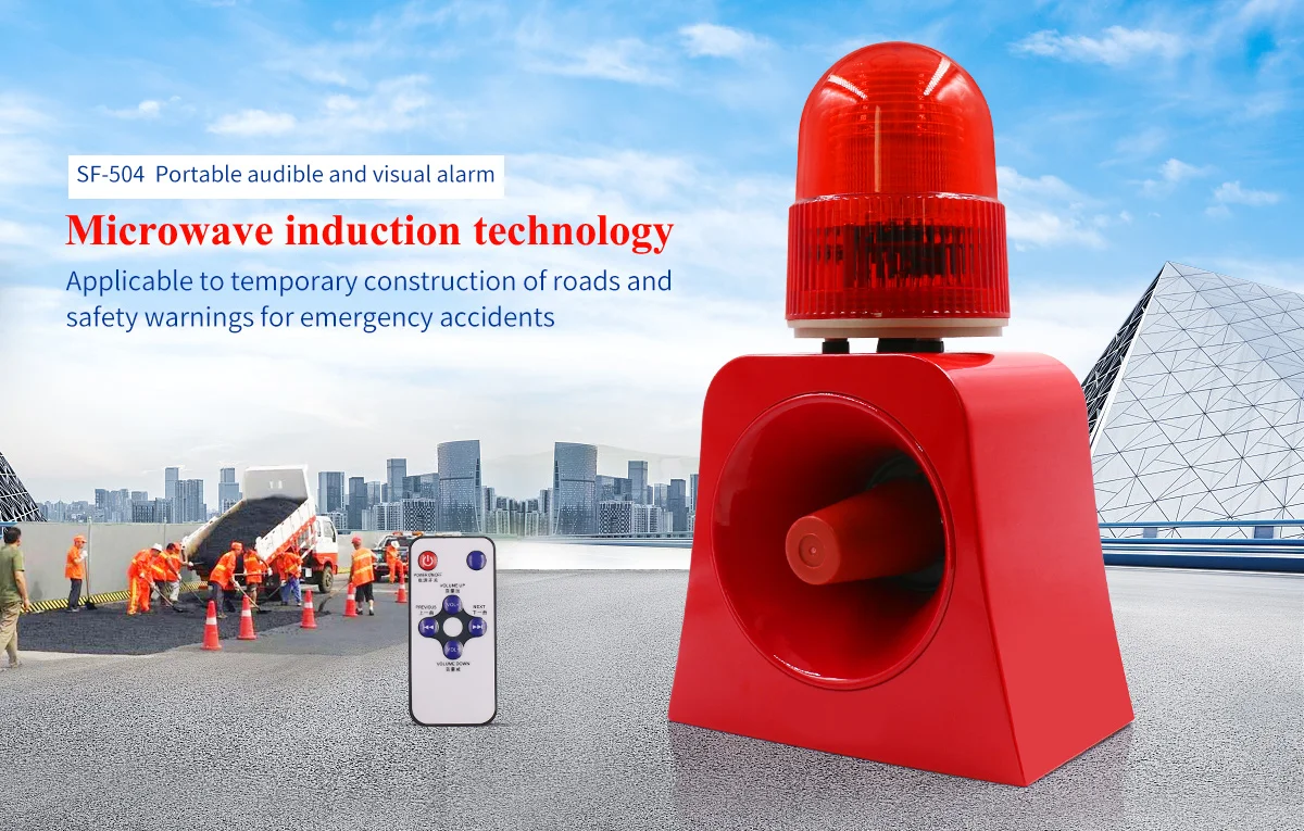 Industrial 10W LED Siren Warning Light  Led Flashing Beacon Signal Light Support Customized