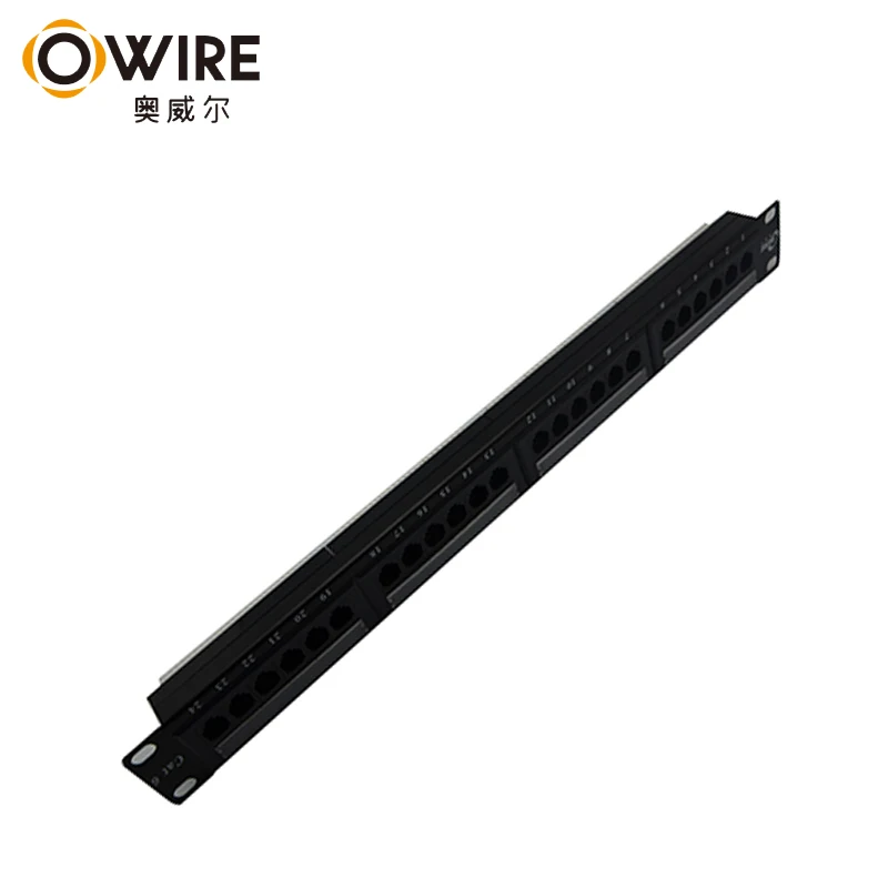  Тонко обработанная оптическая коммутационная панель Owire 24 port rj45