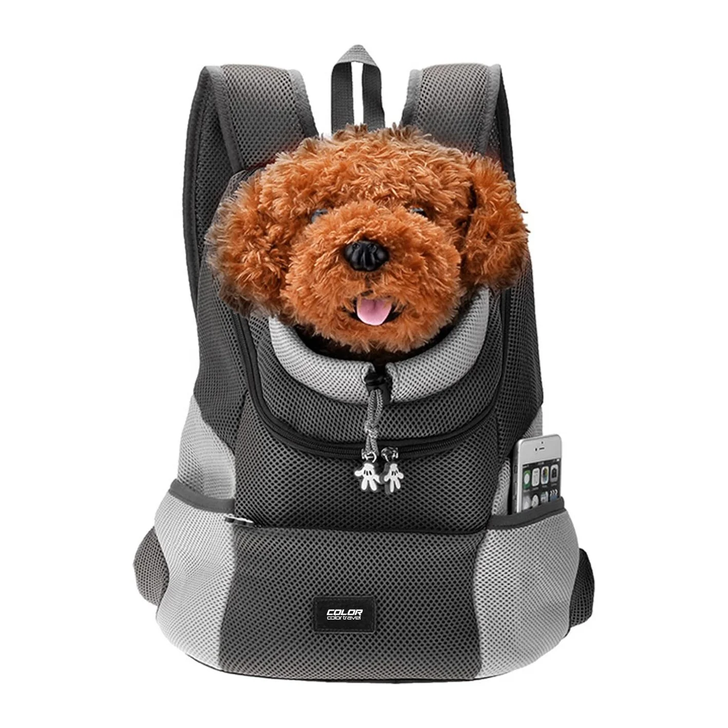 Breathable pet backpack portable pet bag front dog travel bag for god cat