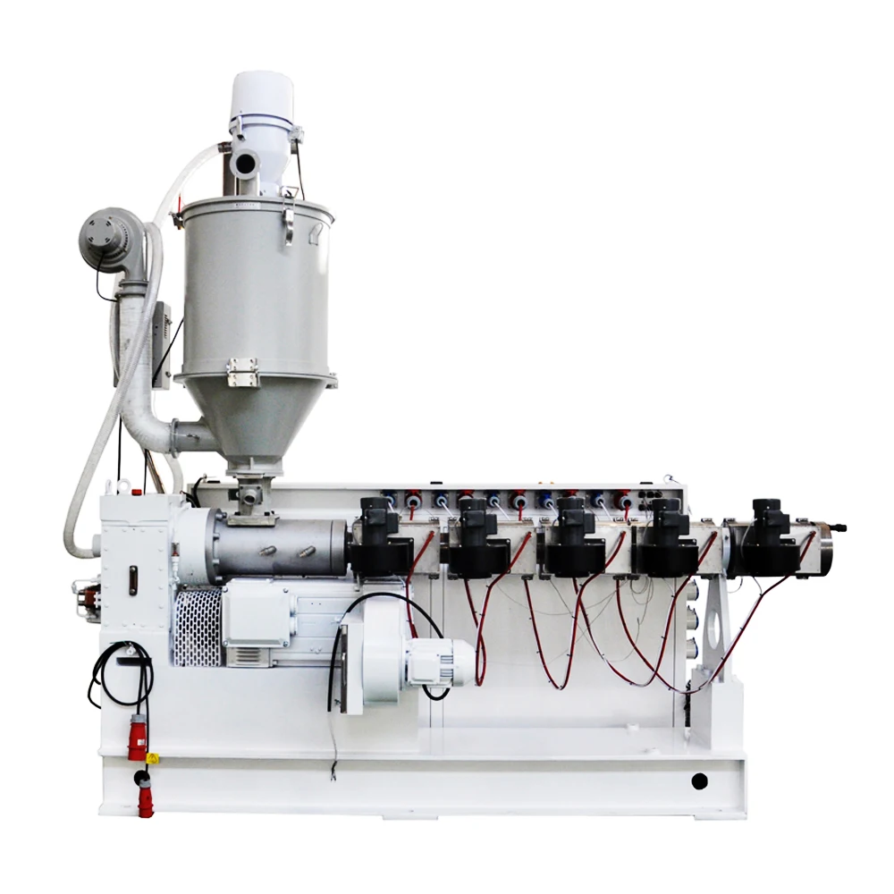 World popular low price cost standard single screw extruder for different material like PVC PE PPR PC PS PET ABS PP