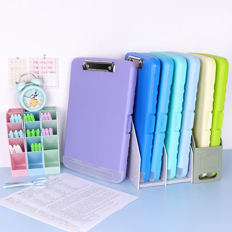 YUZMEI Plastic A4 A5 PP File Folder Nursing Clip Boards File Folder Letter Paper Storage Box Presentation Folder With Clip