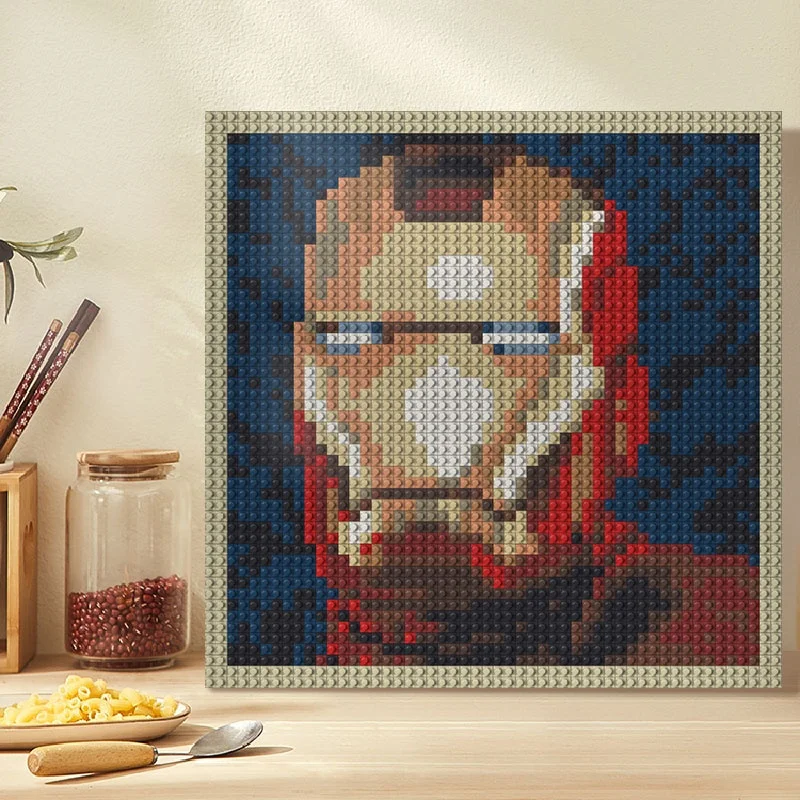 Pixel Art building blocks Portrait Picture 48X48 Dots Bricks 1x1 Wall Portraits DIY Home Decor Compatible With LOGO Toys Gifts